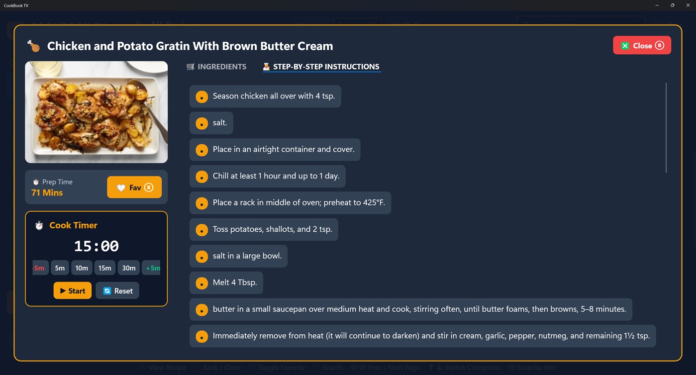 #4. Cooking Guide: 10,000+ Recipes (Windows) By: ChromeLisa