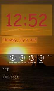 Clock on sunsets and sunrises screenshot 4
