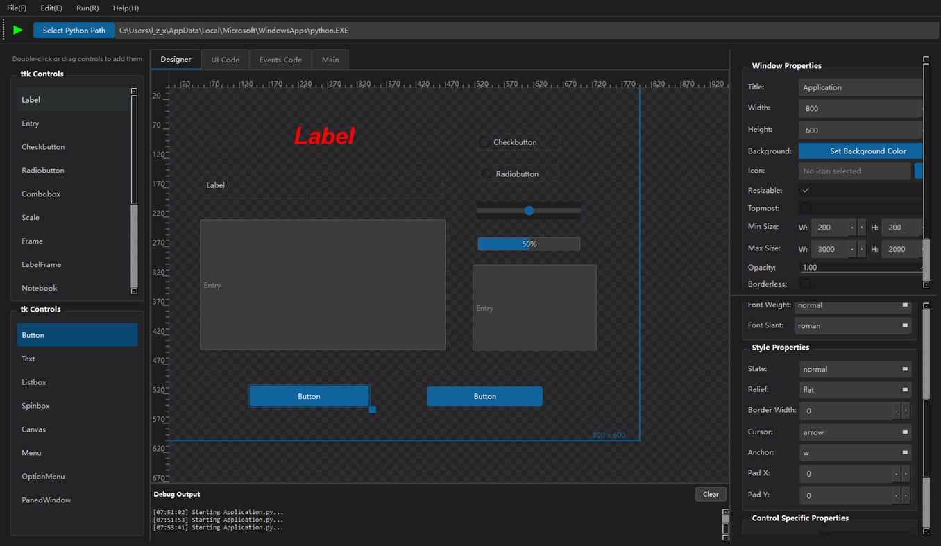 #1. Python Visual IDE (Windows) Ved: KS.STUDIO