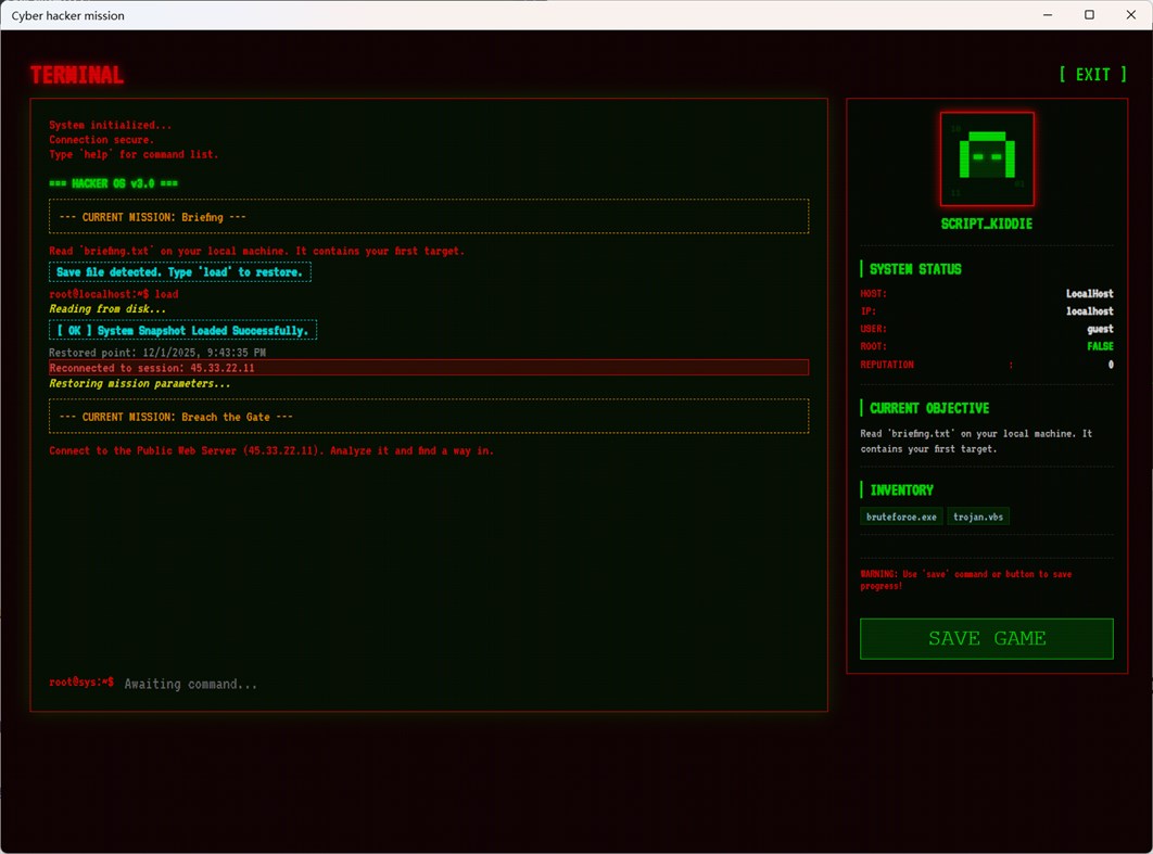 #2. Cyber hacker mission (Windows) Podle: RollerNiGi