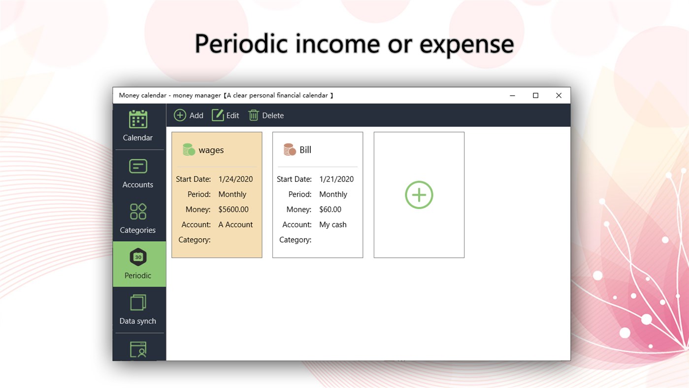 #5. Money Manager Calendar - Spending, Budget (Windows) Von: Money Manager : Personal Finance