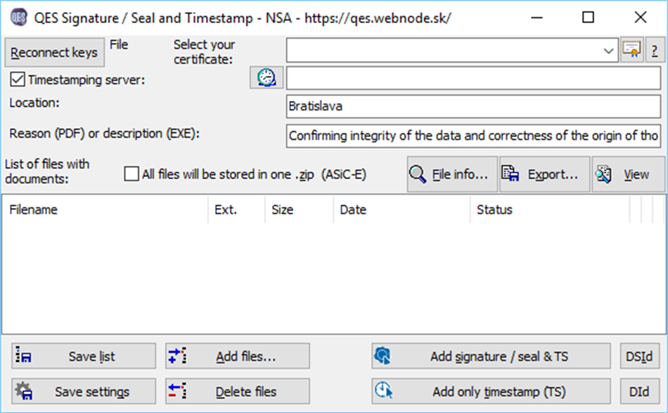 QES (Windows) Podle: BX Soft