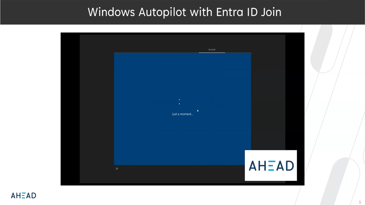 Snapshot 1 of Cloud Managed Windows Endpoint Migration: 5 Week Pilot Implementation