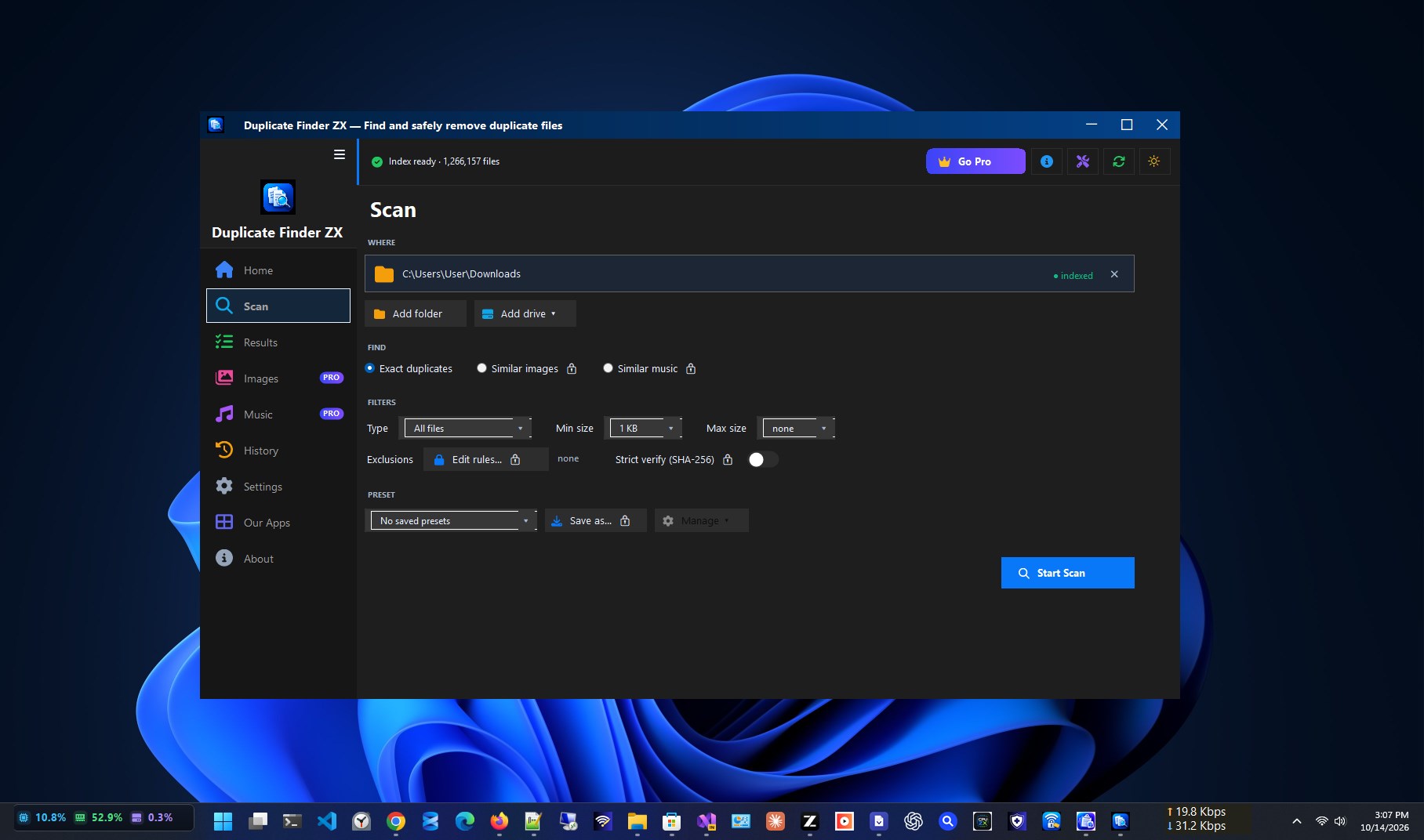 Duplicate Finder ZX - Windows に無料でダウンロードしてインストール