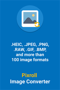 Pixroll Image Converter for HEIC, JPG, PNG, GIF and much more...