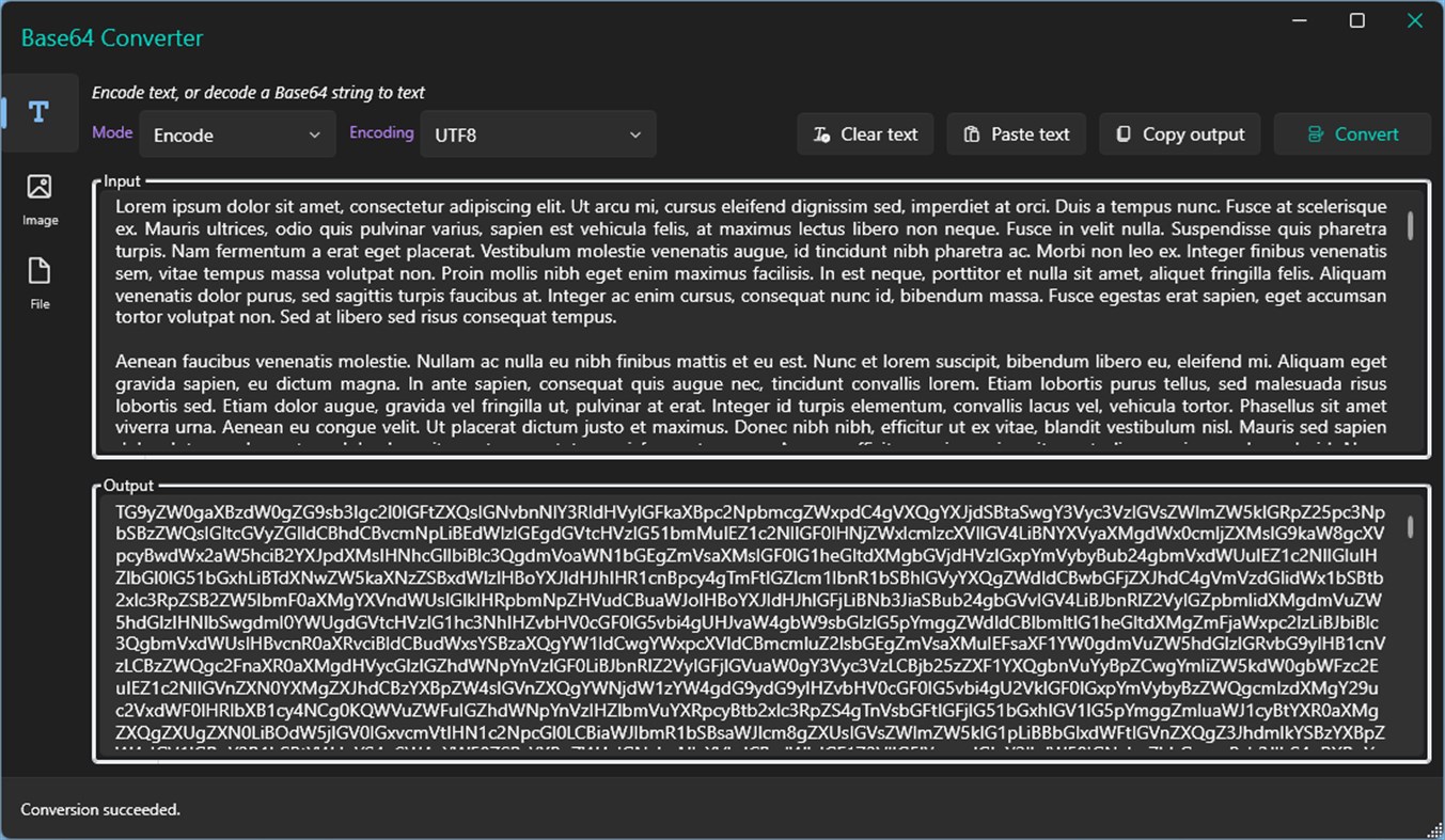 #1. Base64 Convert (Windows) 게시자: SMSAgent