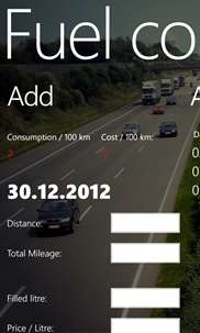 Fuel Consumption screenshot 1