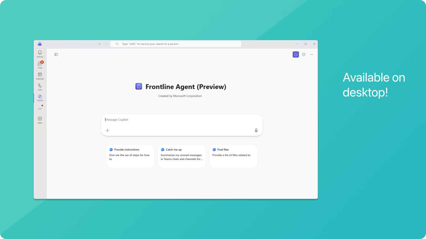 Frontline Agent (Preview) preview 5
