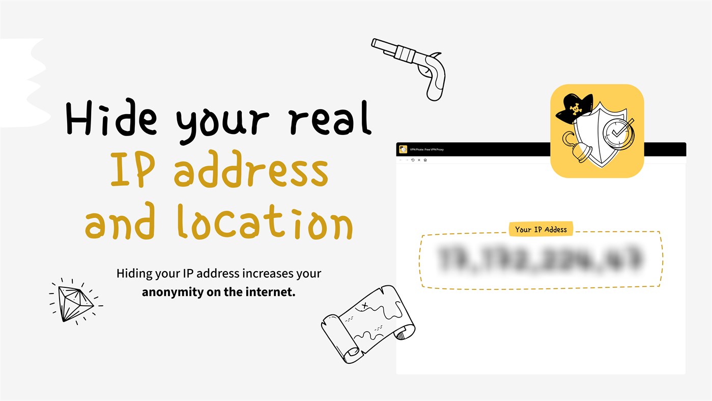 #4. VPN Pirate: Free VPN Proxy (Windows) 来自: Monty Inc.