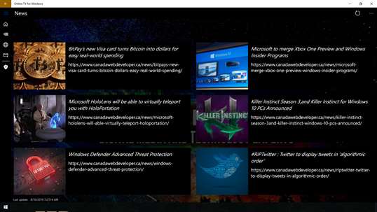 Online TV for Windows 10 by Canada Web Developer screenshot 5