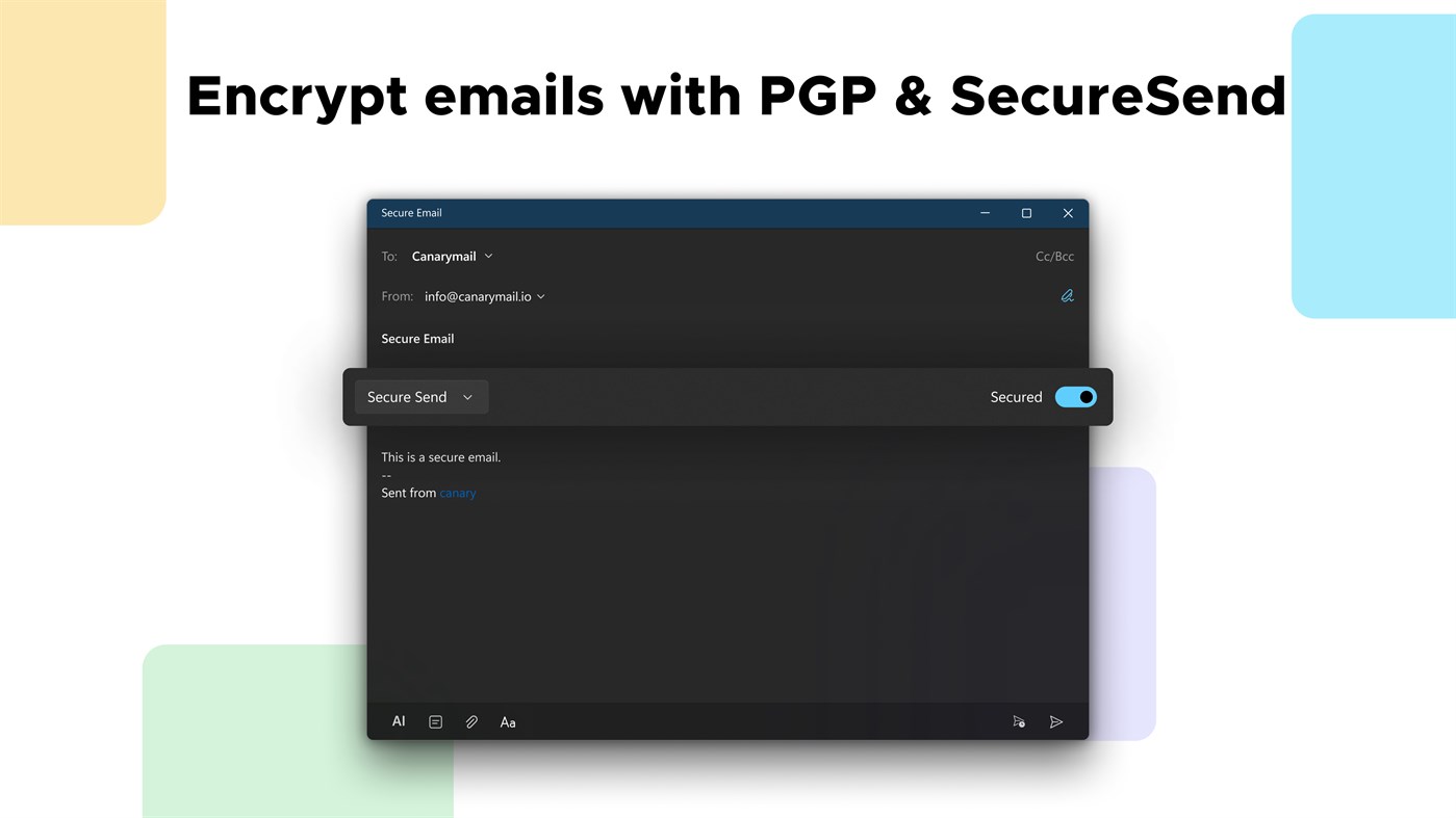 #5. Canary Mail App (Windows) بواسطة: Cartasec Pte. Ltd.