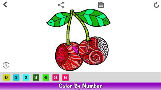 Fruits Color By Number - Powerhouse Coloring Book screenshot 5