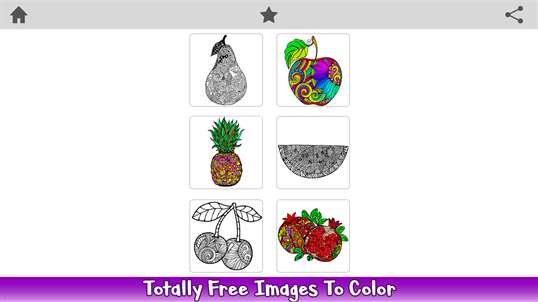 Fruits Color By Number - Powerhouse Coloring Book screenshot 1