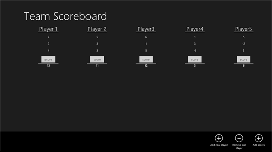 Team Scoreboard screenshot 3