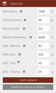 Caloric Charts screenshot 7