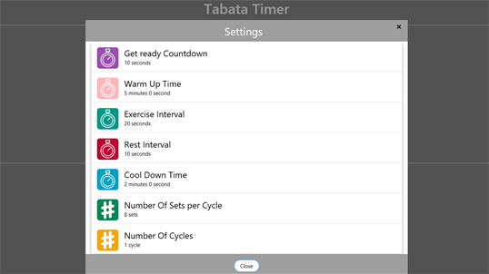 Tabata Workout Interval Timer screenshot 2