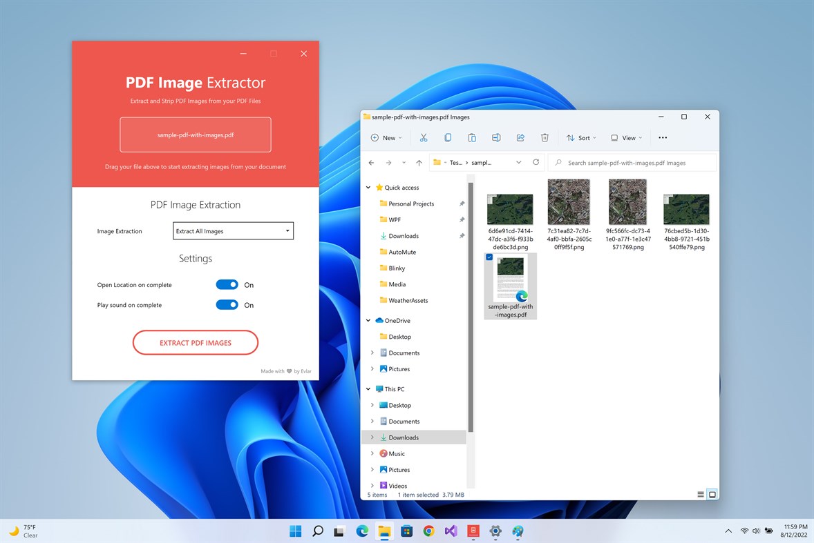 #2. PDF Images Extractor (Windows) 由: EvlarSoft LLC