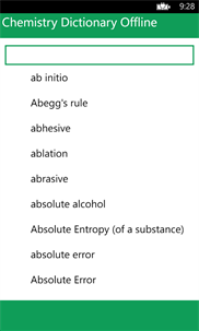 Chemistry Dictionary Offline screenshot 1