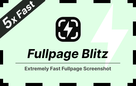 Fullpage Blitz - Lightning-Fast Full Page Screenshots small promo image