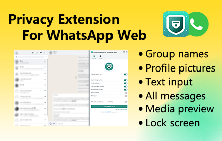 Privacy Extension For WhatsApp Web - wabulk.net small promo image