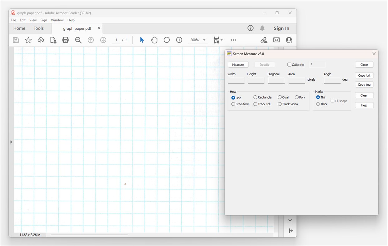 #1. Screen Measure (Windows) Ved: William Heitler