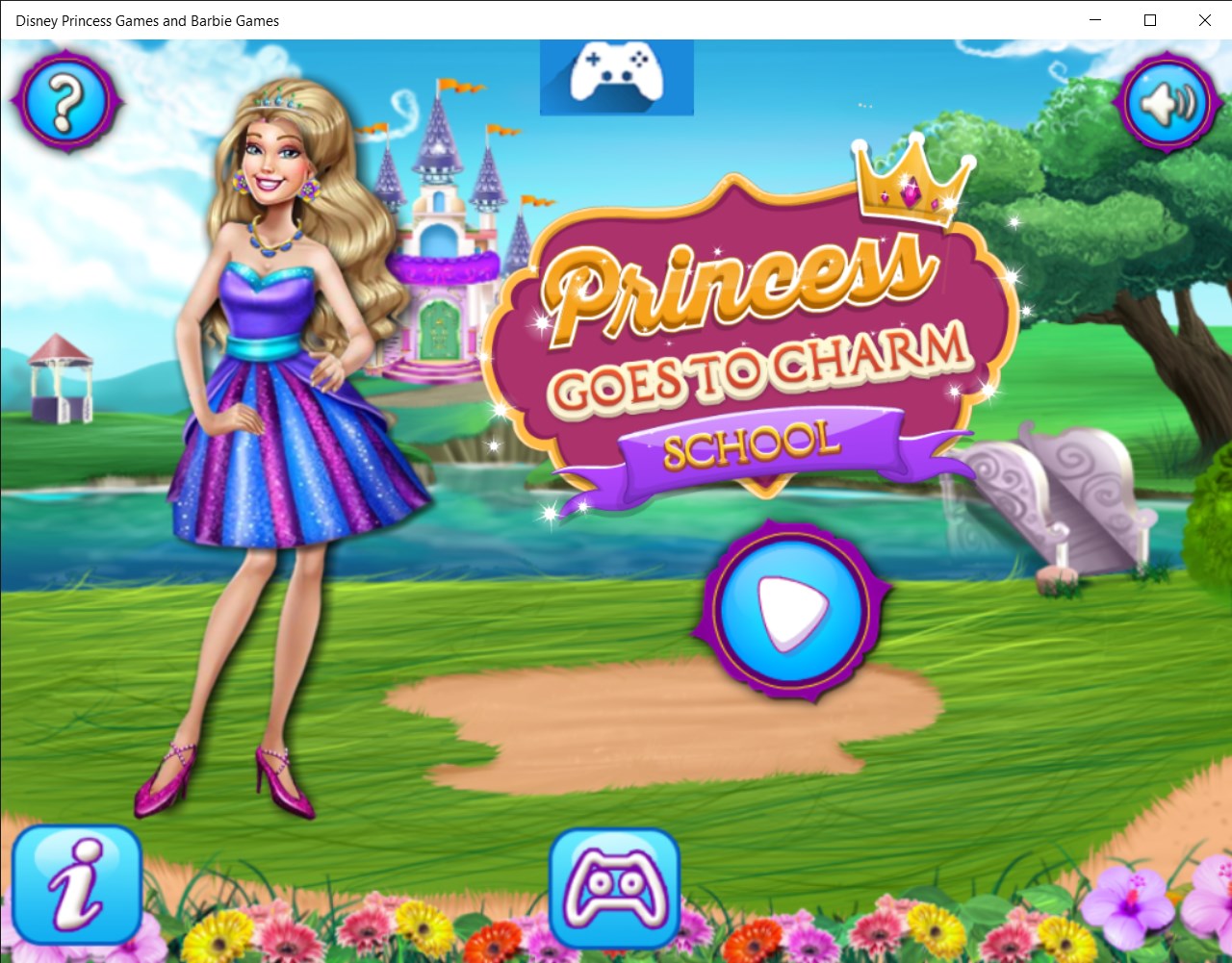 barbie disney princess games