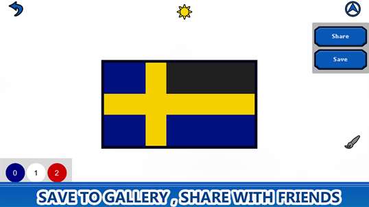 Flags Color by Number - Pixel Art Coloring Book screenshot 1