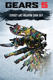 Conjunto de armas completo de arte callejero