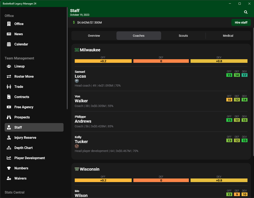 #9. Basketball Legacy Manager 24 (Windows) By: Hockey Legacy Manager