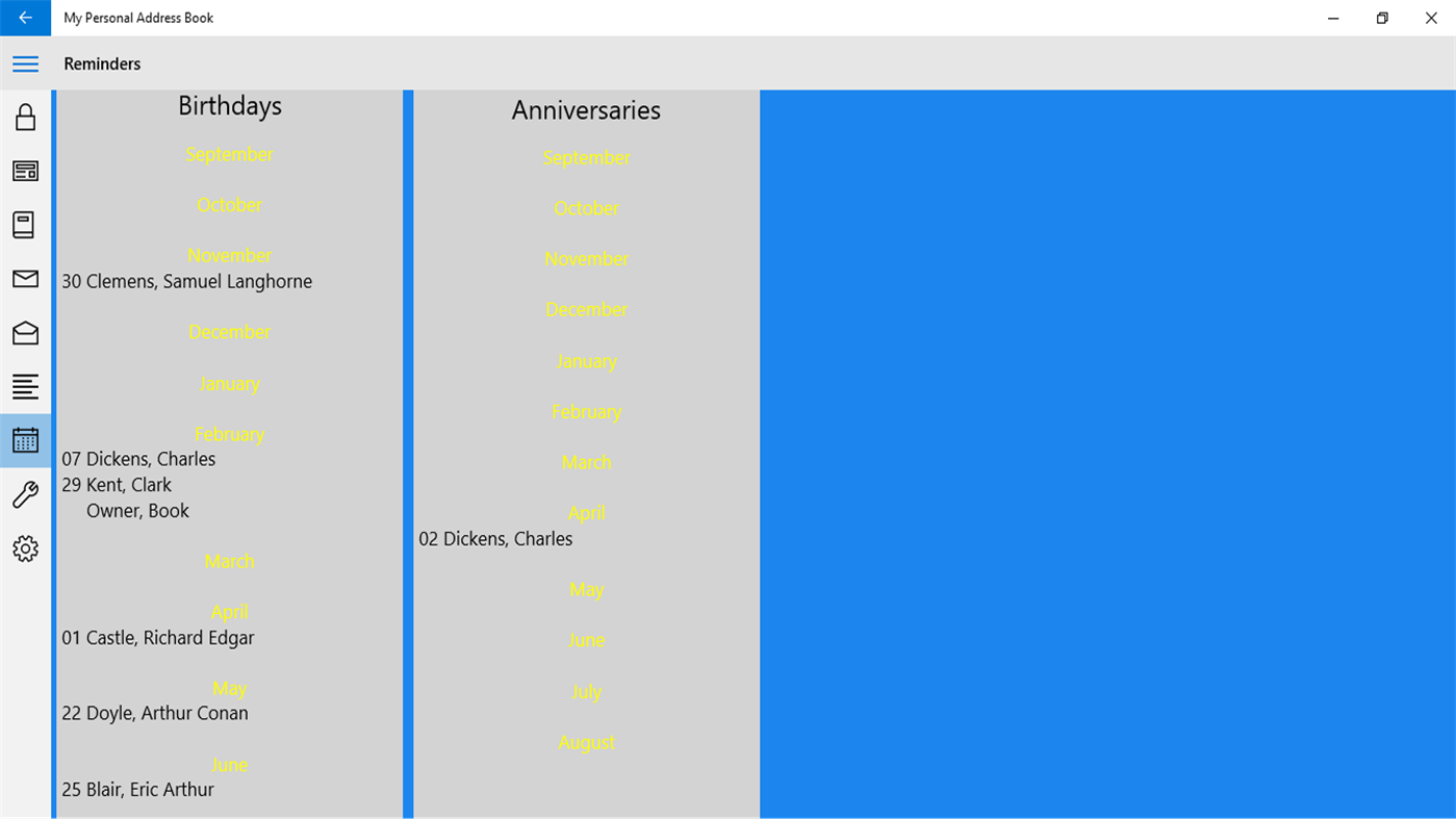 #2. My Personal Address Book (Windows) 由: Stembridge