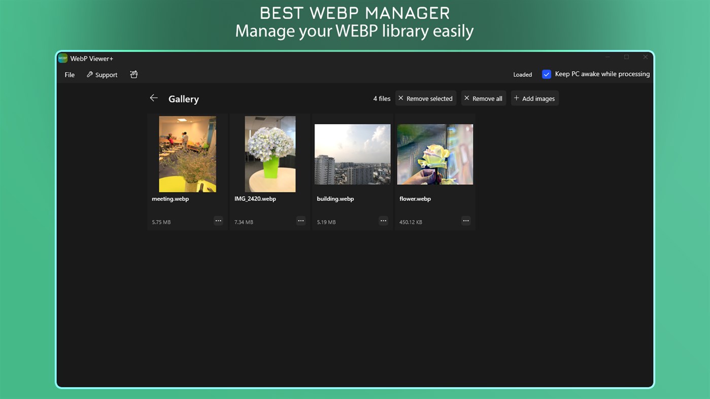 #2. WebP Viewer+ - WebP to JPG (Windows) 由: IO Vision