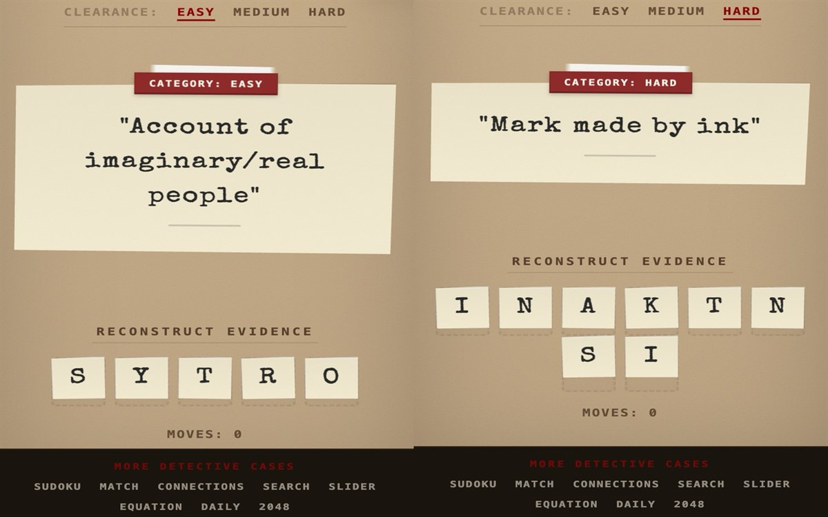 Detective Scramble — Decode the Message