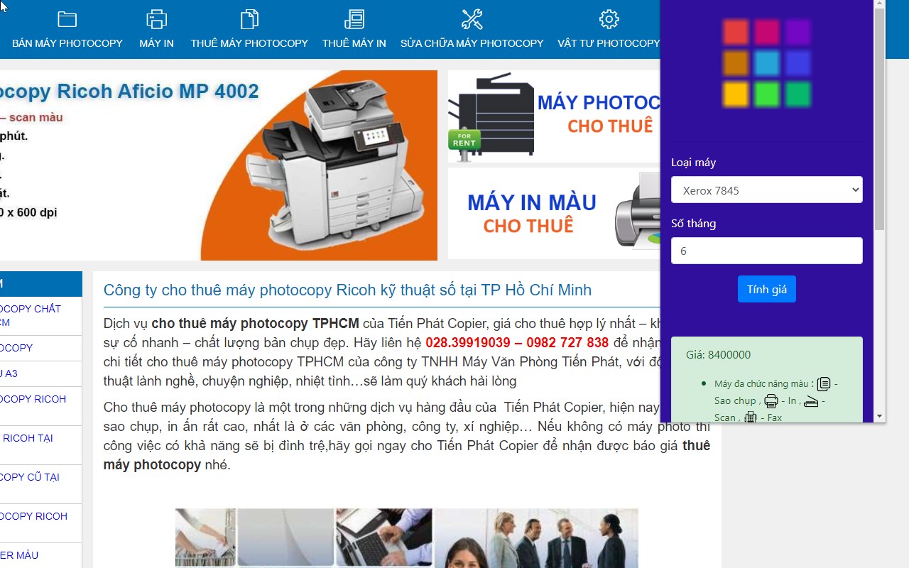 Photocopier rental in HCMC