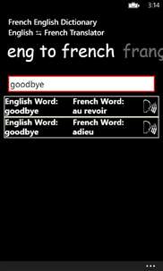 French English Dictionary Pro screenshot 2