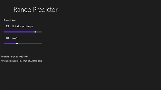 Range Predictor screenshot 1