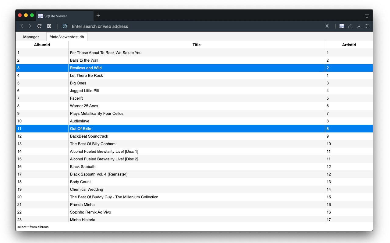 SQLite Viewer - WASM Edition