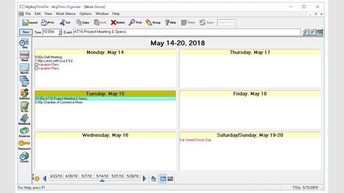 how link outlook calendar to anytime organizer deluxe