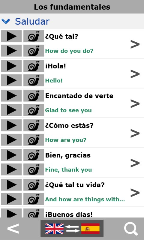 Captura 2 Spanish talking phrasebook windows