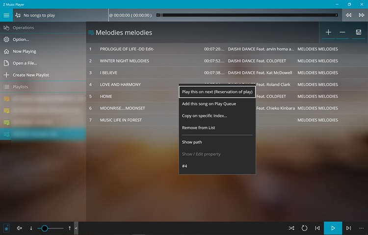 Z Music Player - PC - (Windows)