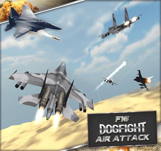 F18 F16 Dogfight Air Attack screenshot 3