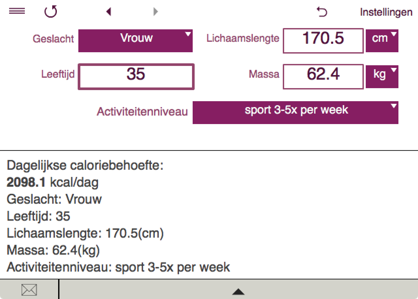 Tdee Bmr Bmi Calculator Kopen Microsoft Store Nl Be