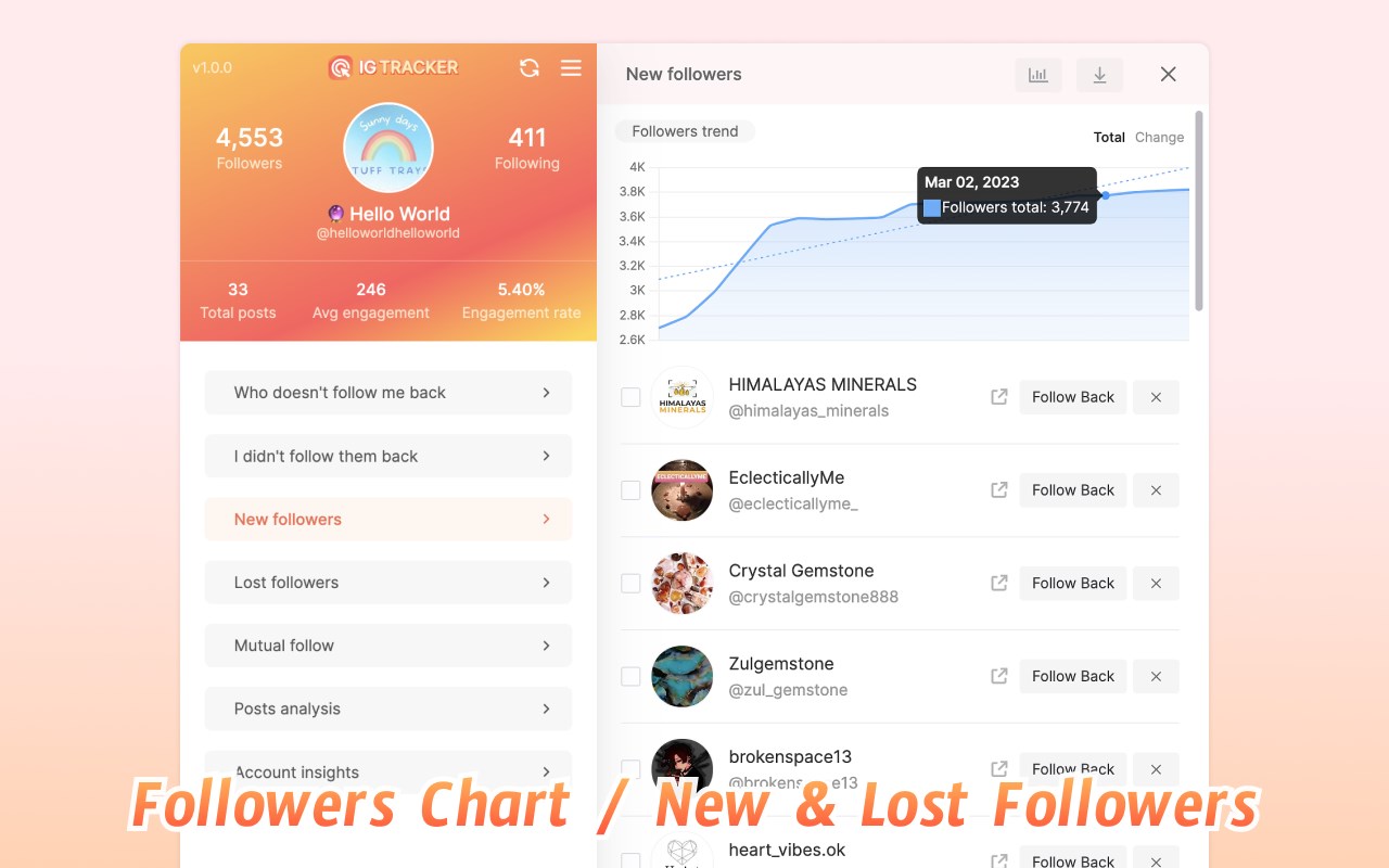 IG Tracker: Track Instagram followers & posts