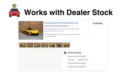 AT Price Tracker: Autotrader UK Vehicle Price History
