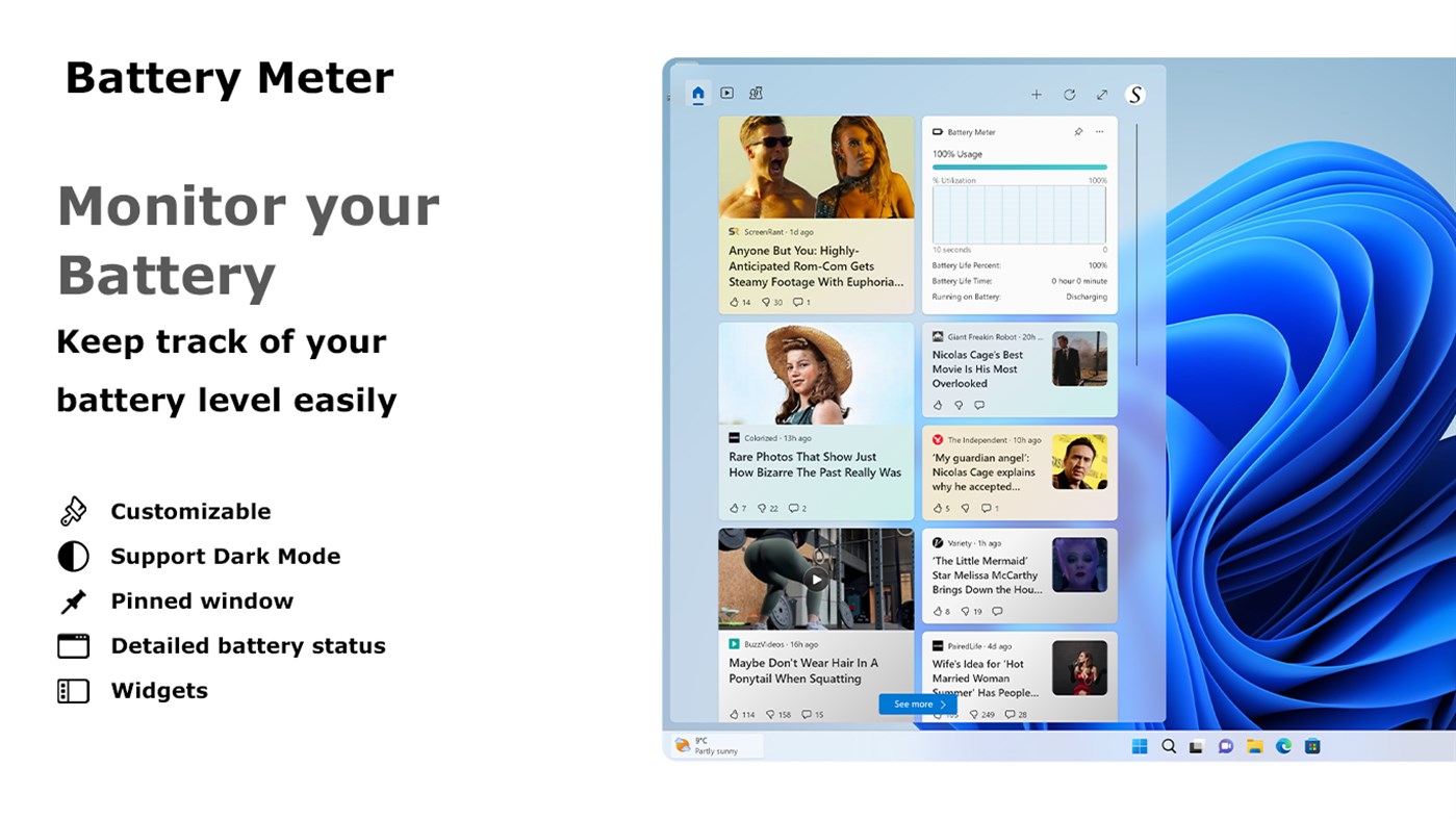 #1. Battery Meter (Windows) Tekijänä: Stefan vd