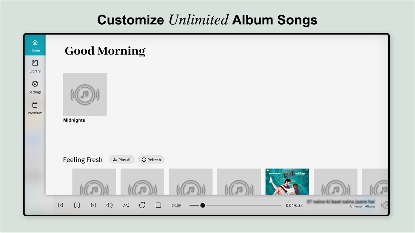 #7. Music Player - Audio Player & Bass Booster (Windows) By: Sandpiper Studio