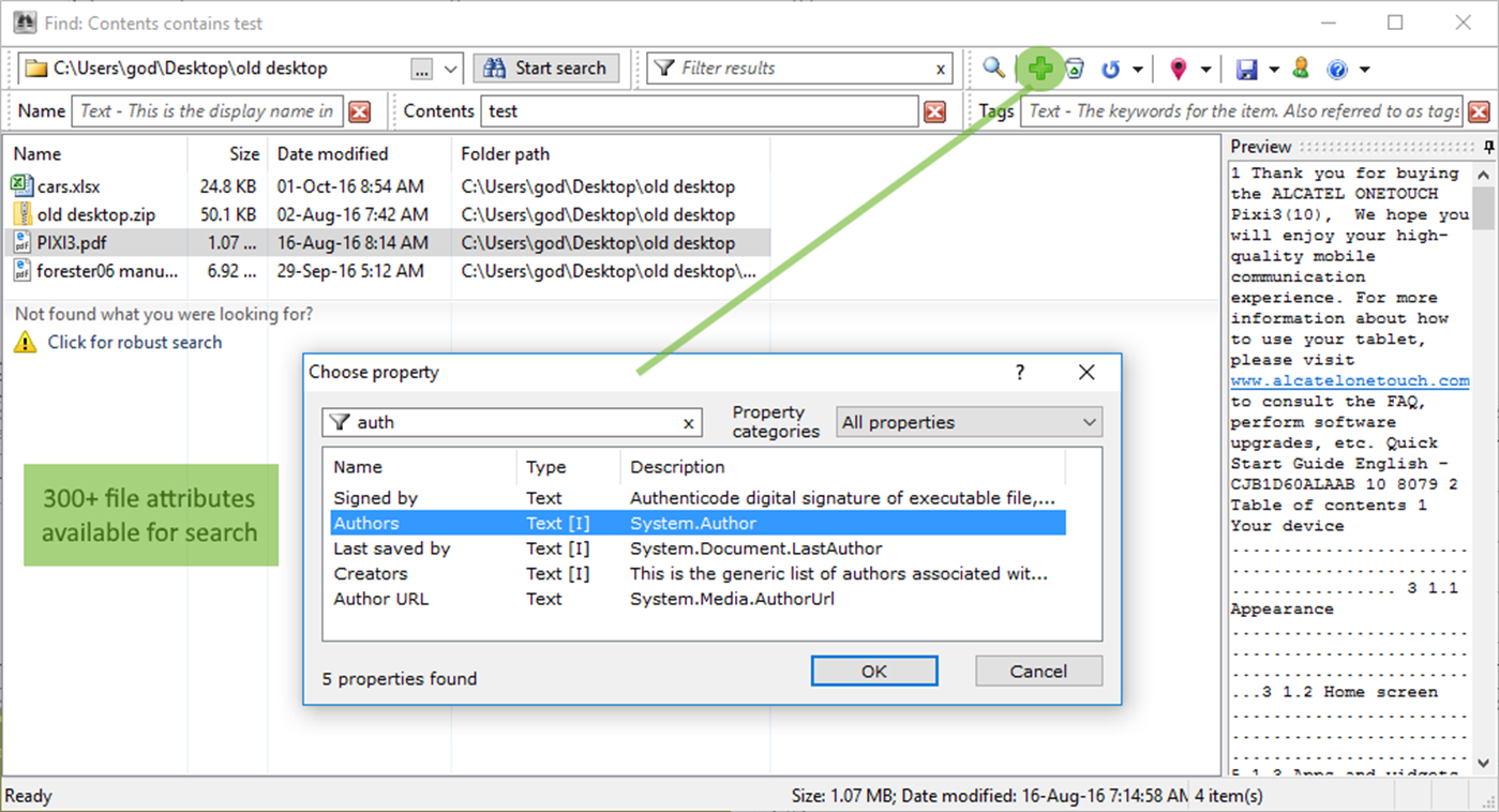 #3. DeskRule - desktop search engine (Windows) By: ZabKat