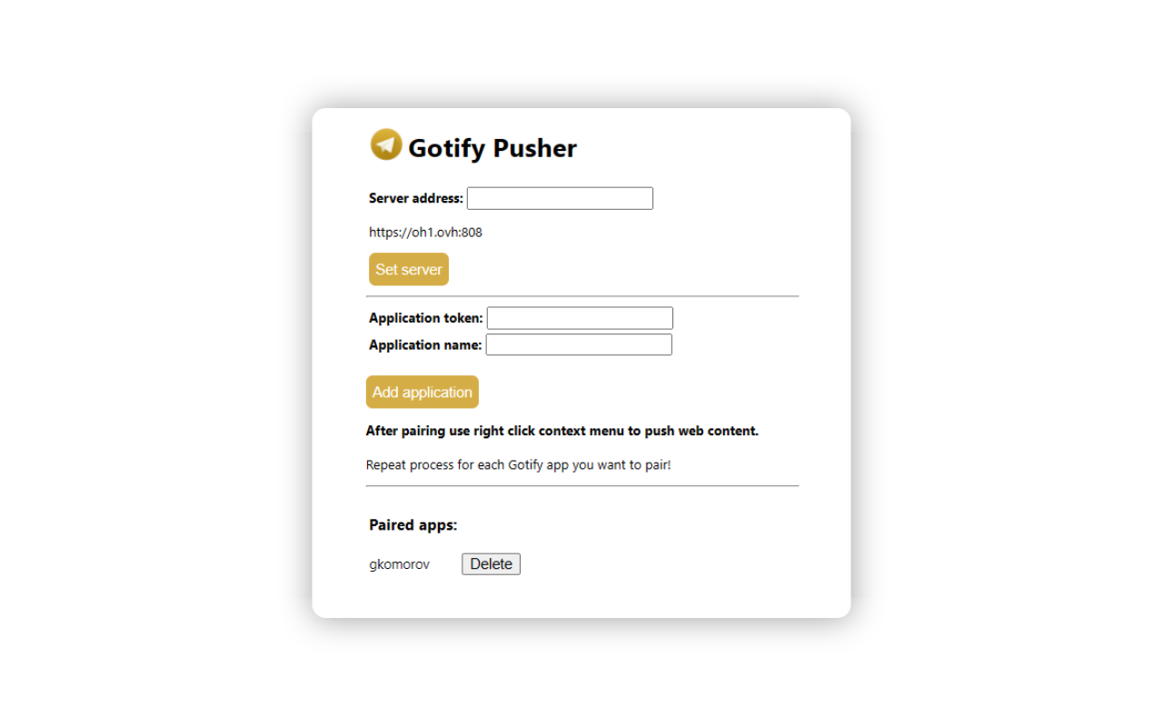 Gotify Pusher