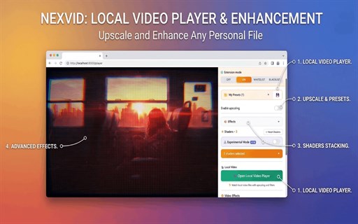 NexVid: Real-time Video Upscaler & Enhancer