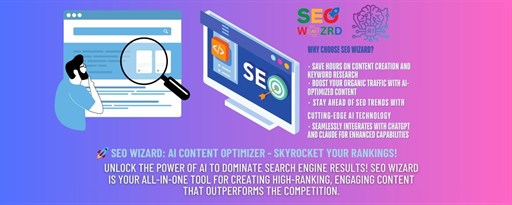 SEO Wizard: AI Content Optimizer marquee promo image