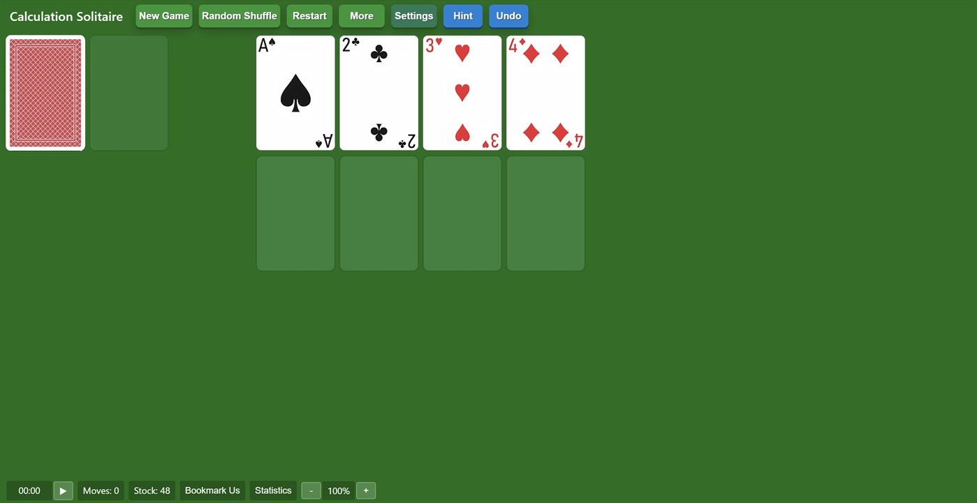 #1. Calculation Solitaire Solitairex (Windows) Bởi: Solitairen